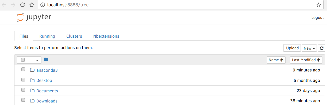 Jupyter Notebook with NBextensions Tab enabled. Juypter NBextensions Tab